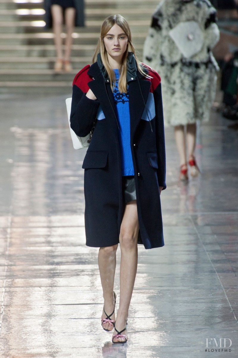 Maartje Verhoef featured in  the Miu Miu fashion show for Autumn/Winter 2014