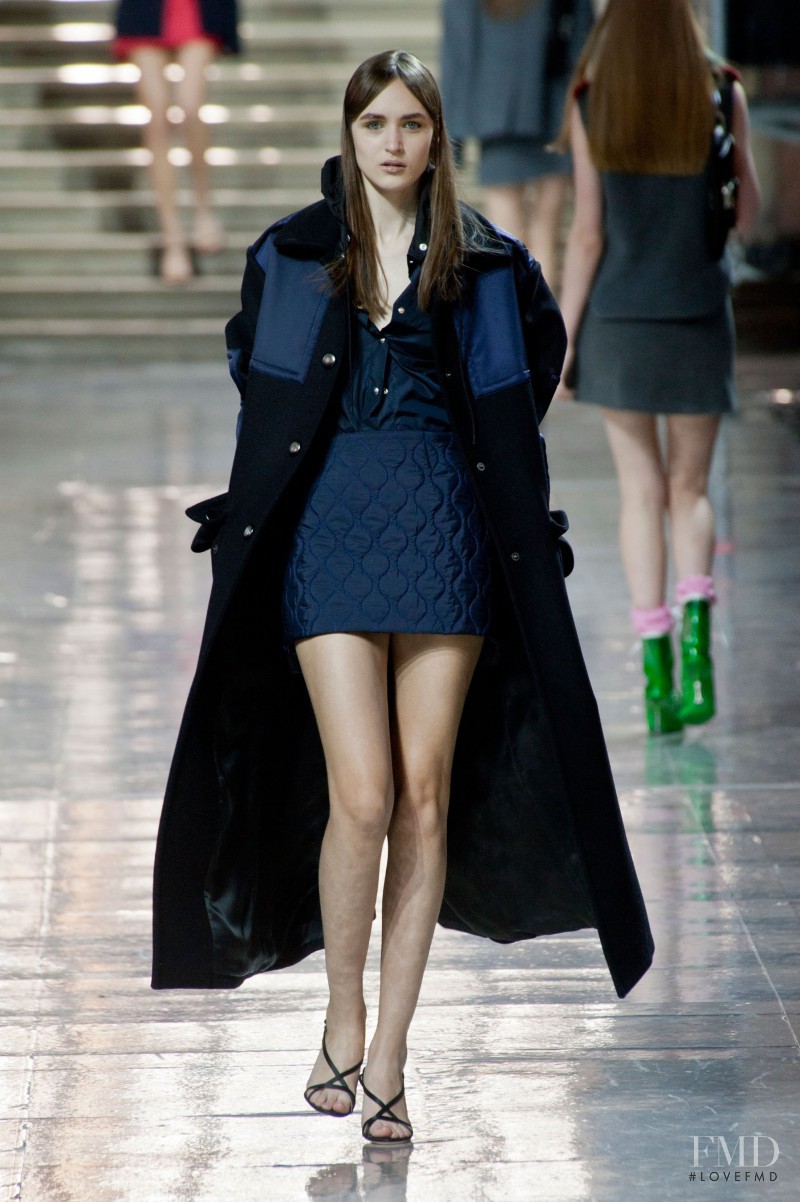 Stasha Yatchuk featured in  the Miu Miu fashion show for Autumn/Winter 2014