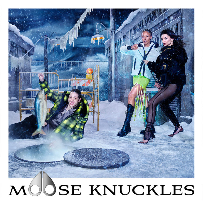 Emily Ratajkowski featured in  the Moose Knuckles advertisement for Autumn/Winter 2021