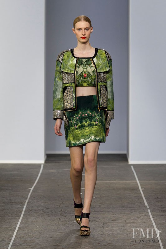Julia Nobis featured in  the Angelo Marani fashion show for Spring/Summer 2013