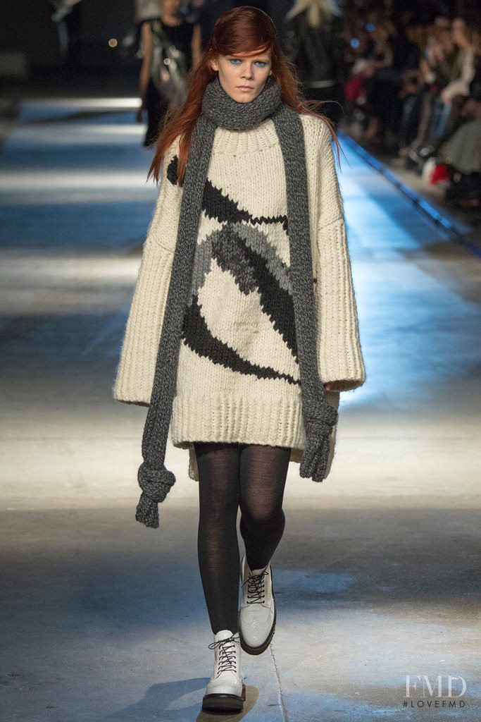 Irina Kravchenko featured in  the Giles fashion show for Autumn/Winter 2014