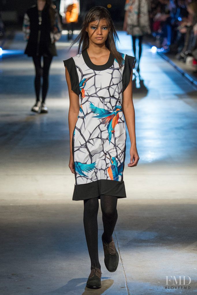 Malaika Firth featured in  the Giles fashion show for Autumn/Winter 2014