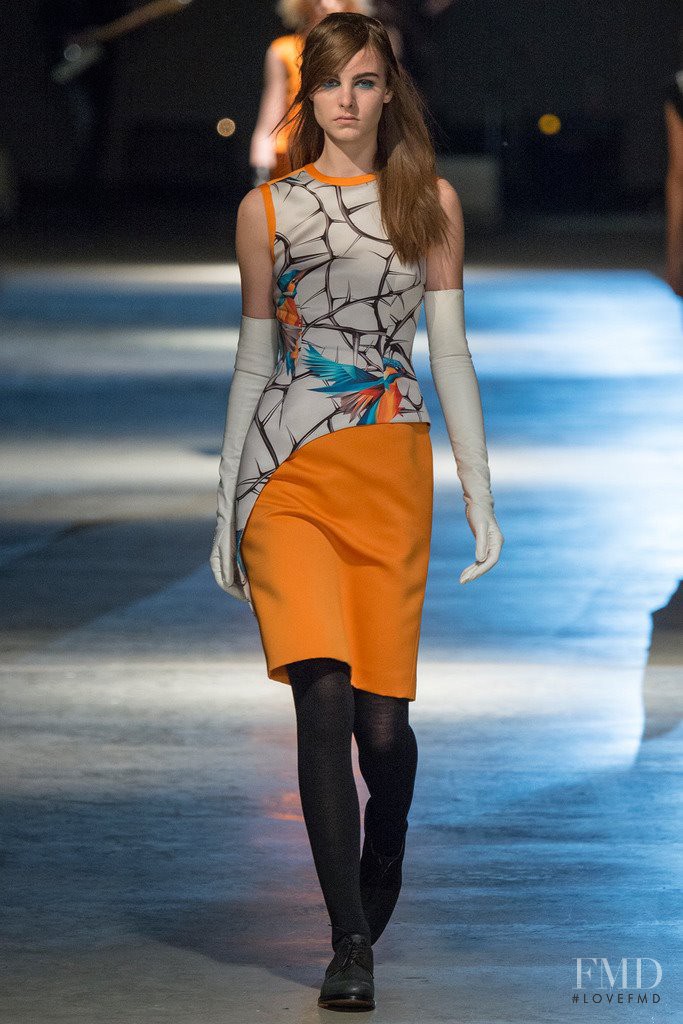 Estella Brons featured in  the Giles fashion show for Autumn/Winter 2014