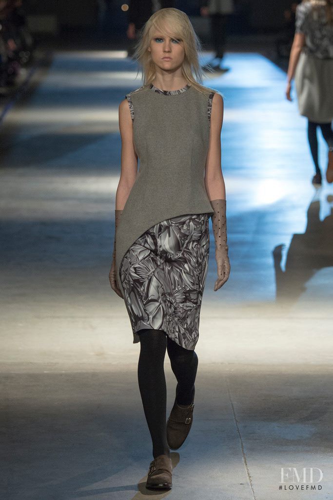 Harleth Kuusik featured in  the Giles fashion show for Autumn/Winter 2014