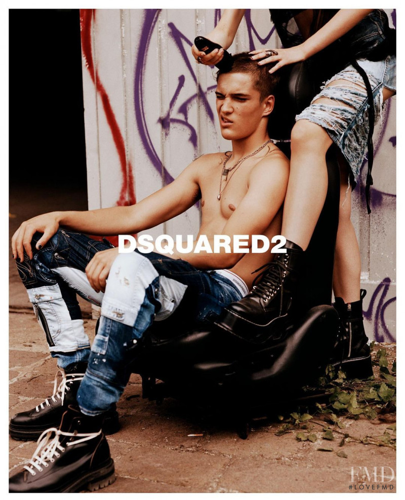 DSquared2 advertisement for Spring/Summer 2022