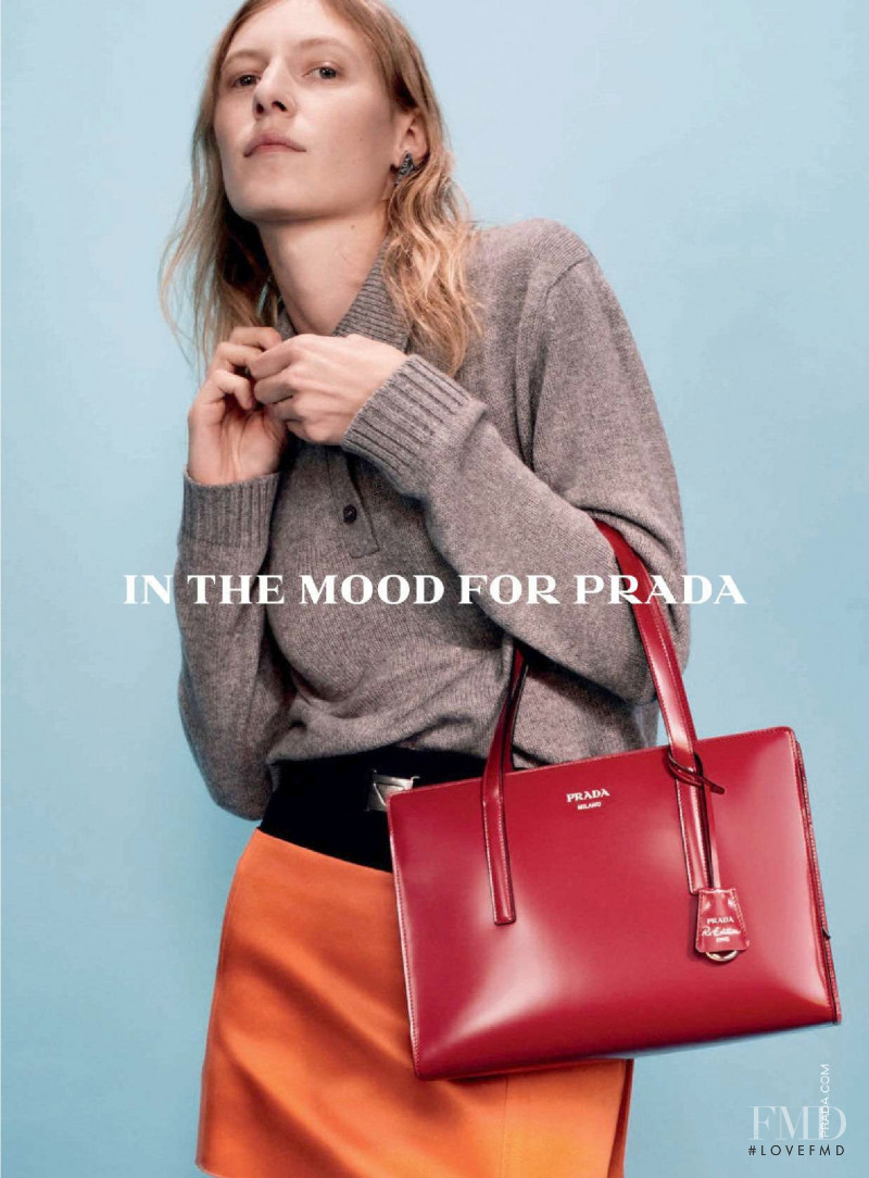 Julia Nobis featured in  the Prada \'In the Mood for Prada\' advertisement for Spring/Summer 2022