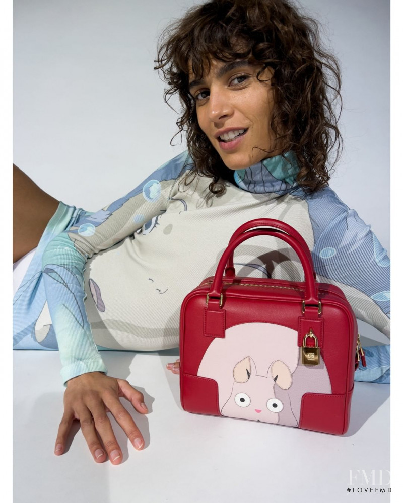 Mica Arganaraz featured in  the Loewe LOEWE x Spirited Away advertisement for Spring/Summer 2022