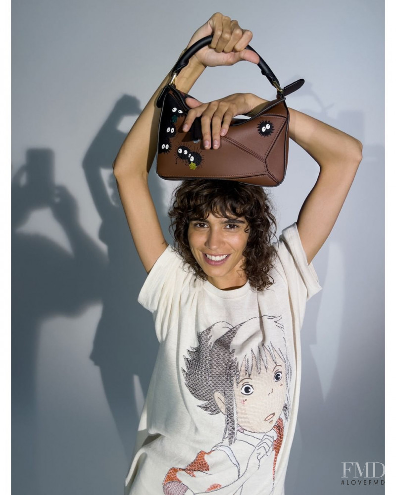 Mica Arganaraz featured in  the Loewe LOEWE x Spirited Away advertisement for Spring/Summer 2022