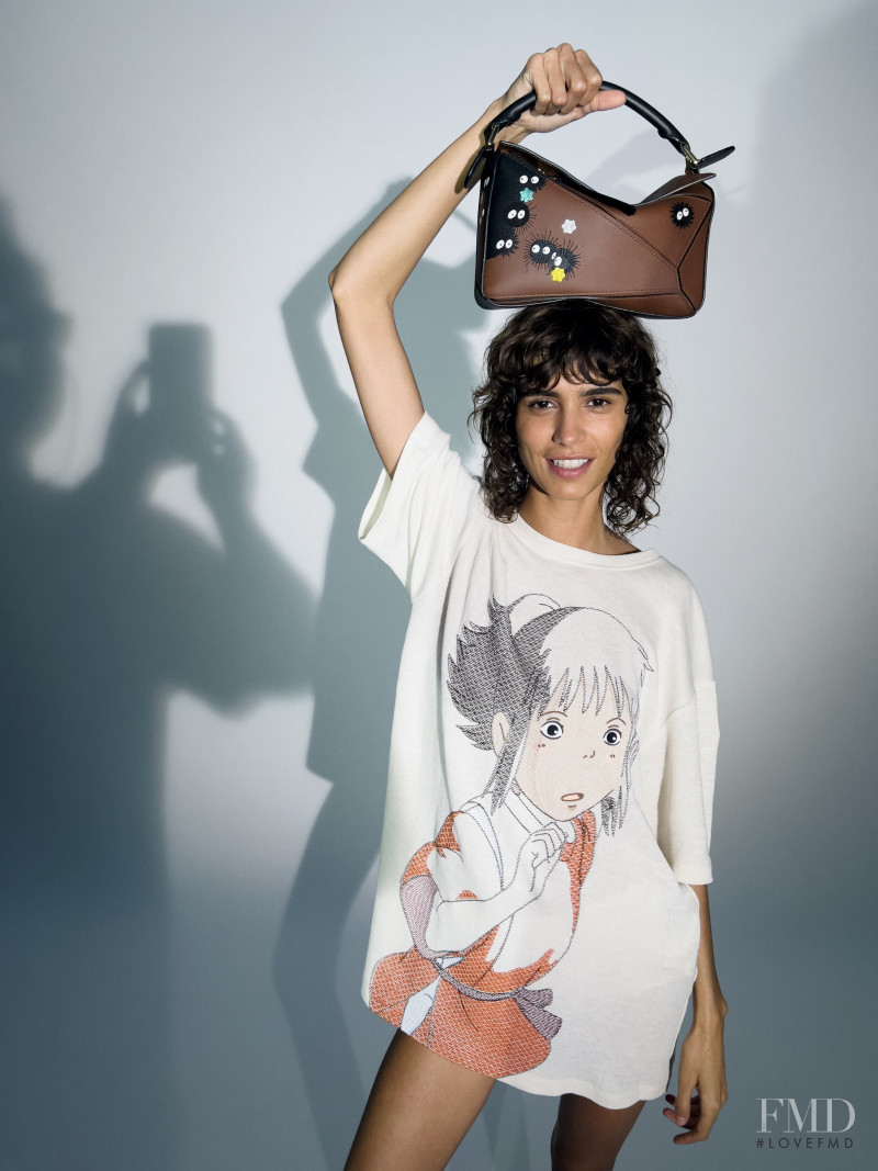 Mica Arganaraz featured in  the Loewe LOEWE x Spirited Away advertisement for Spring/Summer 2022