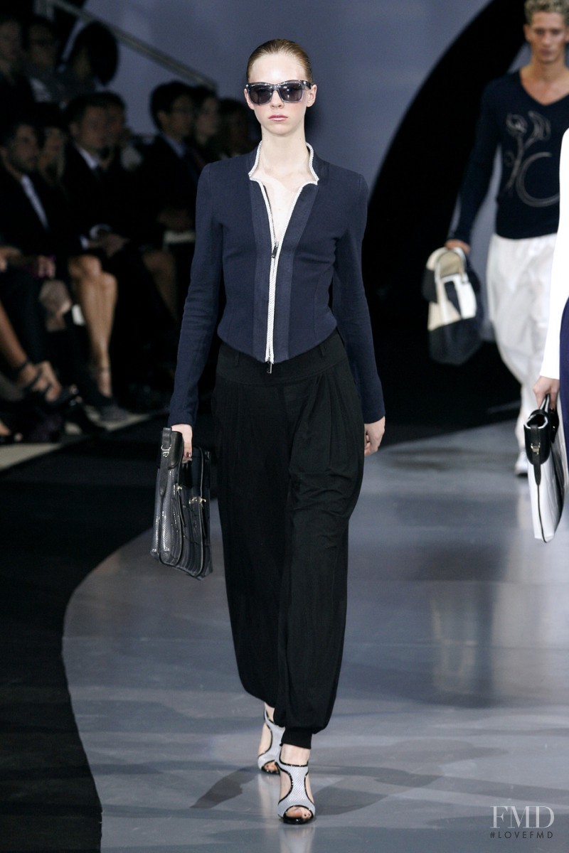 Skye Stracke featured in  the Emporio Armani fashion show for Spring/Summer 2009