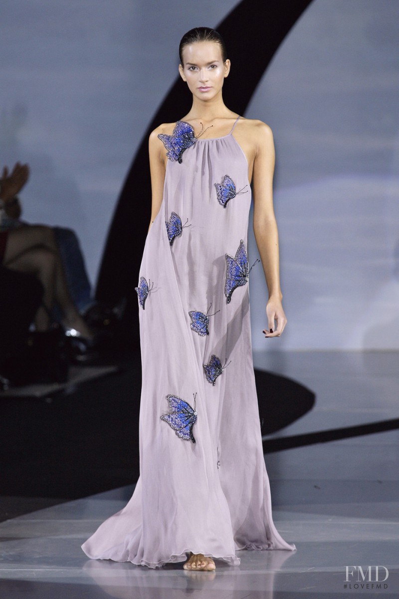 Csilla Molnar featured in  the Emporio Armani fashion show for Spring/Summer 2009