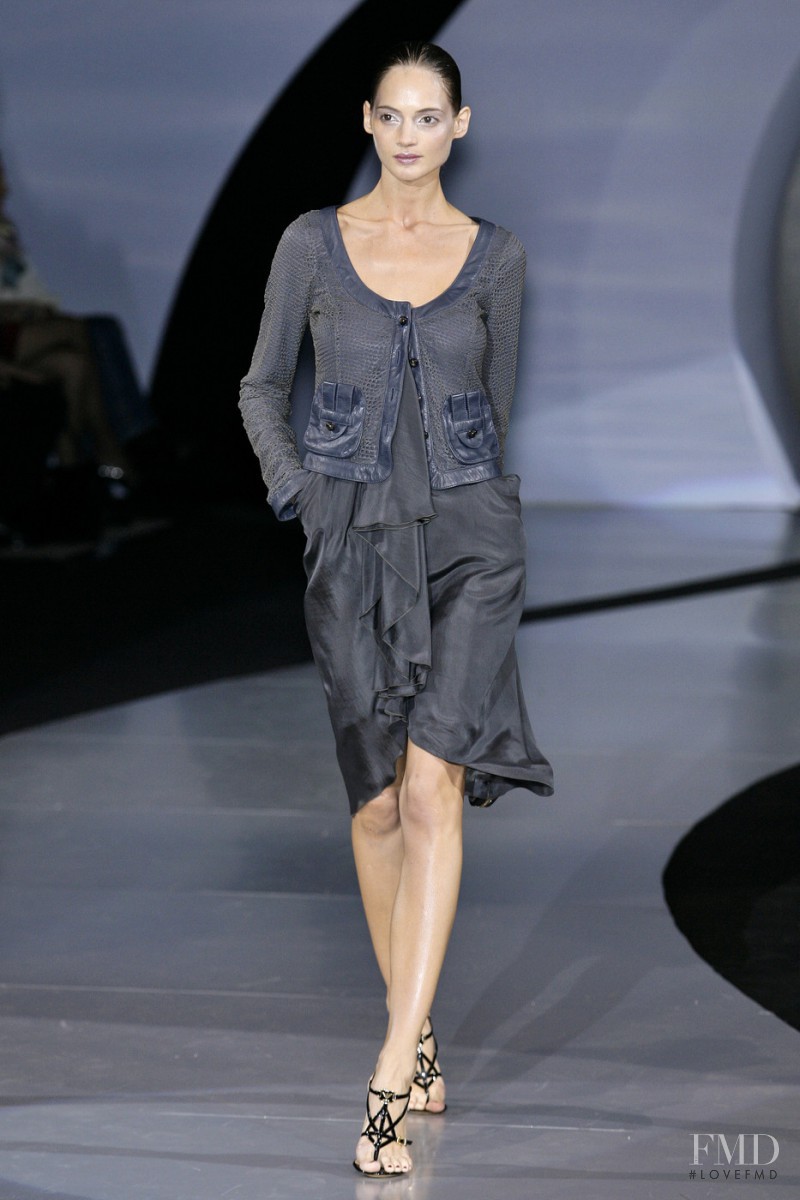 Natalia Belova featured in  the Emporio Armani fashion show for Spring/Summer 2009