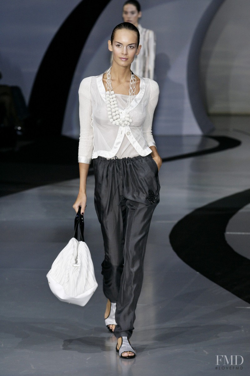 Csilla Molnar featured in  the Emporio Armani fashion show for Spring/Summer 2009