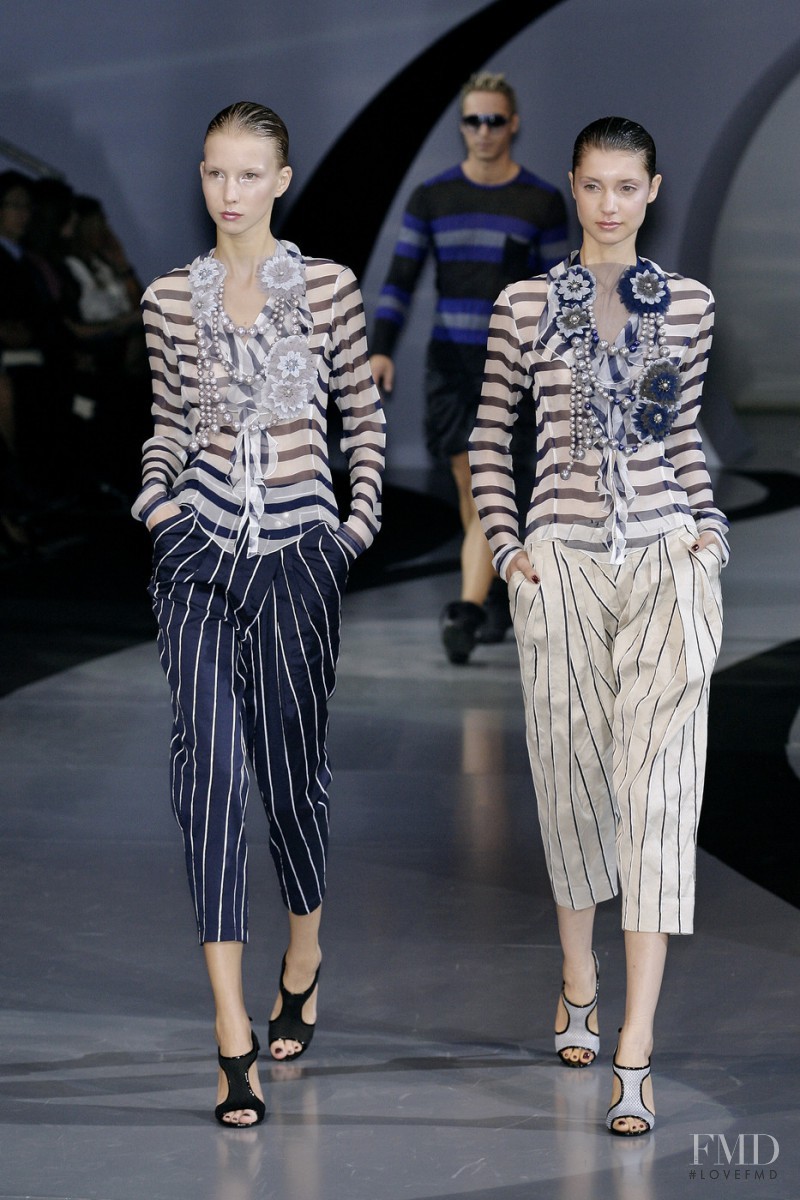 Camila Mingori featured in  the Emporio Armani fashion show for Spring/Summer 2009