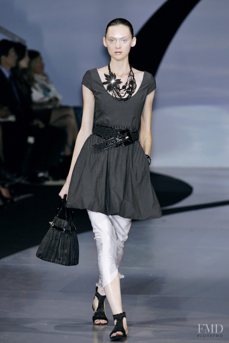 Svetlana Mukhina featured in  the Emporio Armani fashion show for Spring/Summer 2009