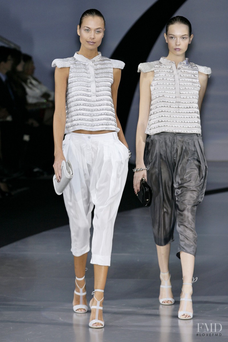 Mina Cvetkovic featured in  the Emporio Armani fashion show for Spring/Summer 2009