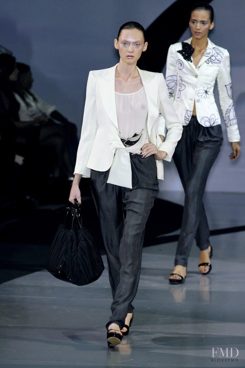 Svetlana Mukhina featured in  the Emporio Armani fashion show for Spring/Summer 2009