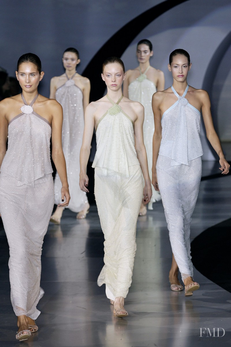 Anastasia Krivosheeva featured in  the Emporio Armani fashion show for Spring/Summer 2009