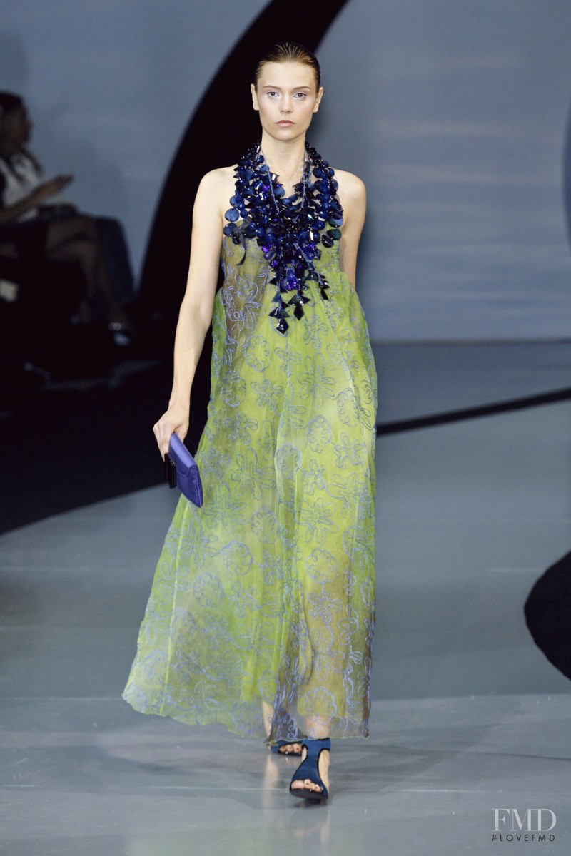Martha Streck featured in  the Emporio Armani fashion show for Spring/Summer 2009