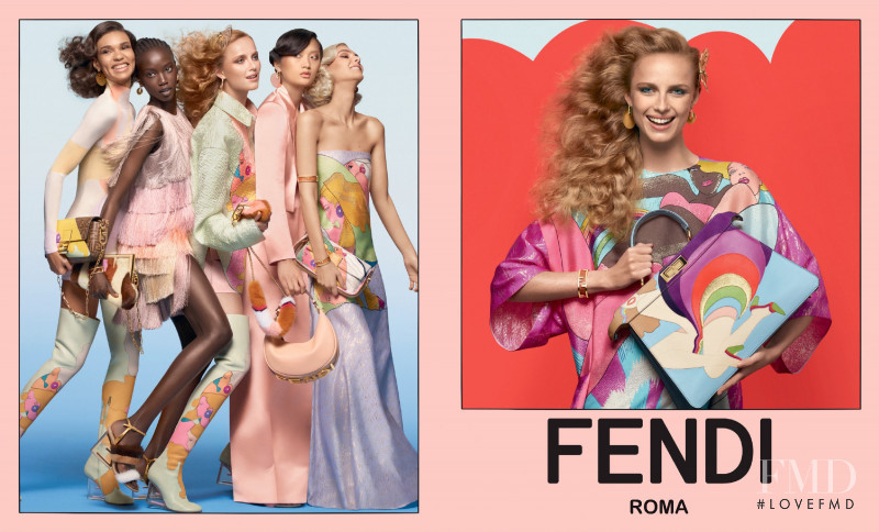 Anok Yai featured in  the Fendi advertisement for Spring/Summer 2022