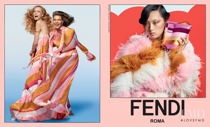 Rianne Van Rompaey featured in  the Fendi advertisement for Spring/Summer 2022