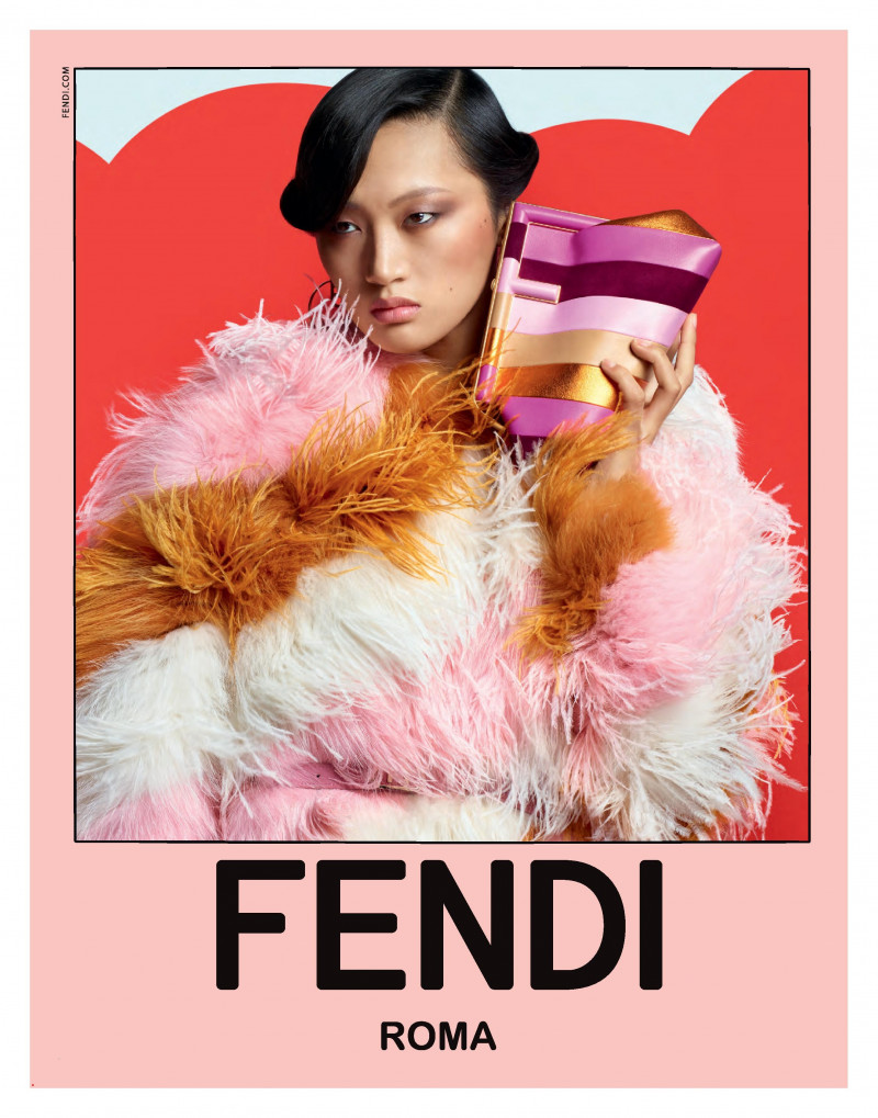 Yilan Hua featured in  the Fendi advertisement for Spring/Summer 2022