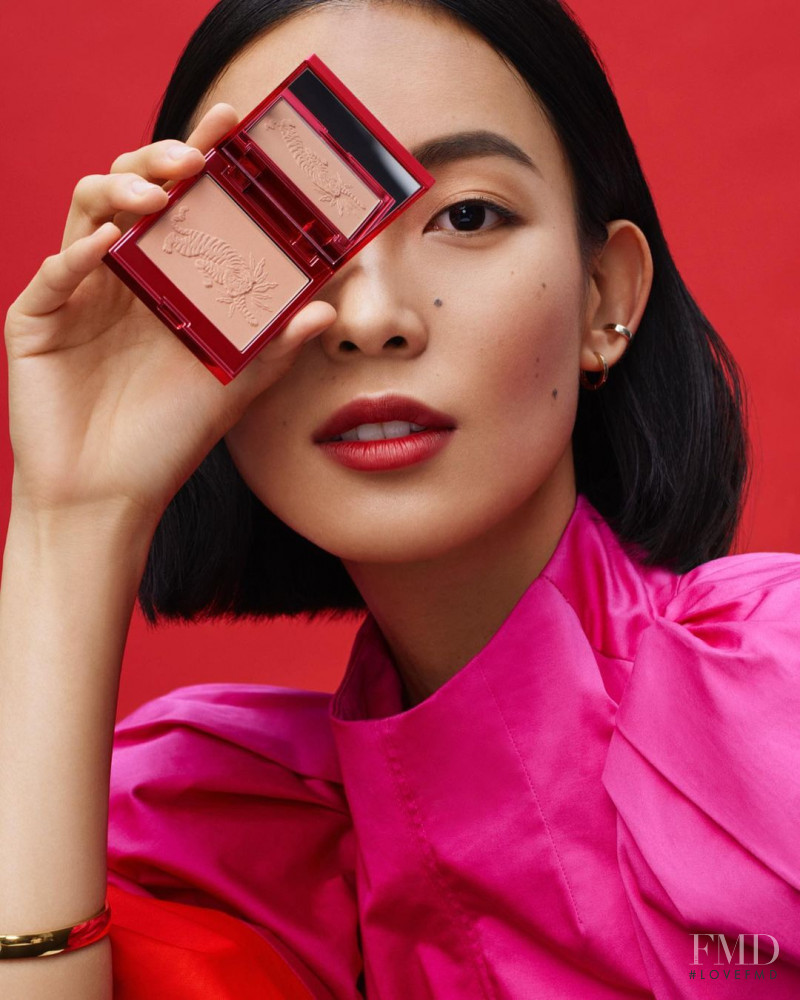 Jiao Tong featured in  the Laura Mercier advertisement for Spring/Summer 2022