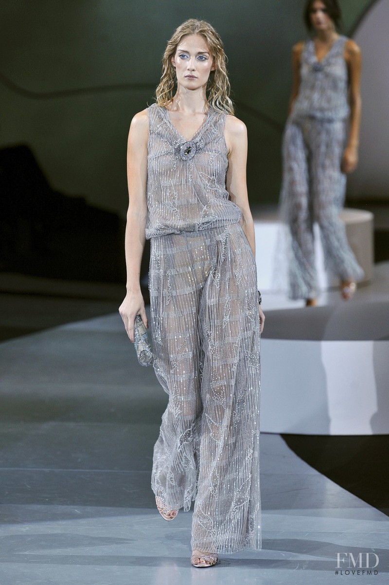 Eva Riccobono featured in  the Giorgio Armani fashion show for Spring/Summer 2009