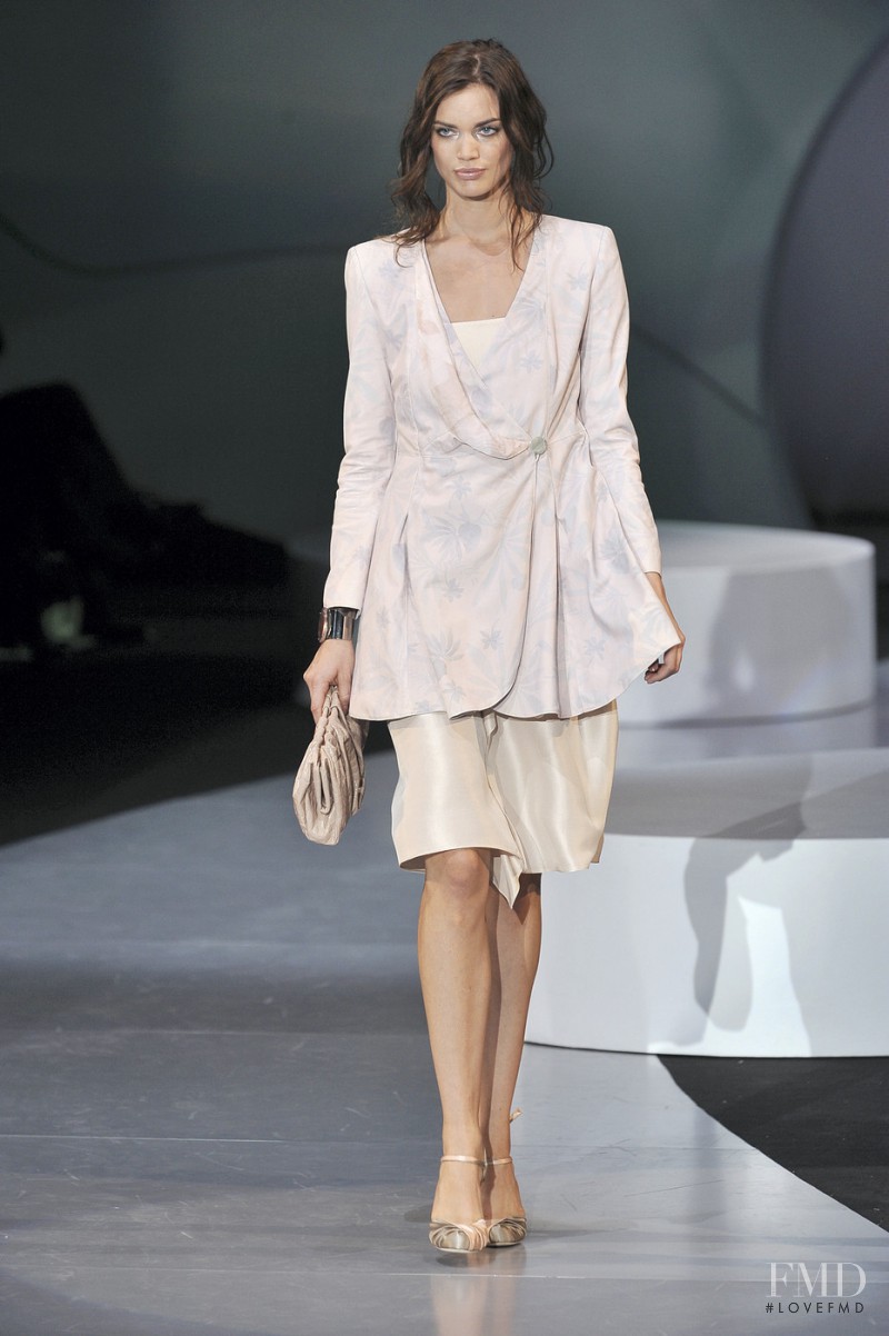 Rianne ten Haken featured in  the Giorgio Armani fashion show for Spring/Summer 2009