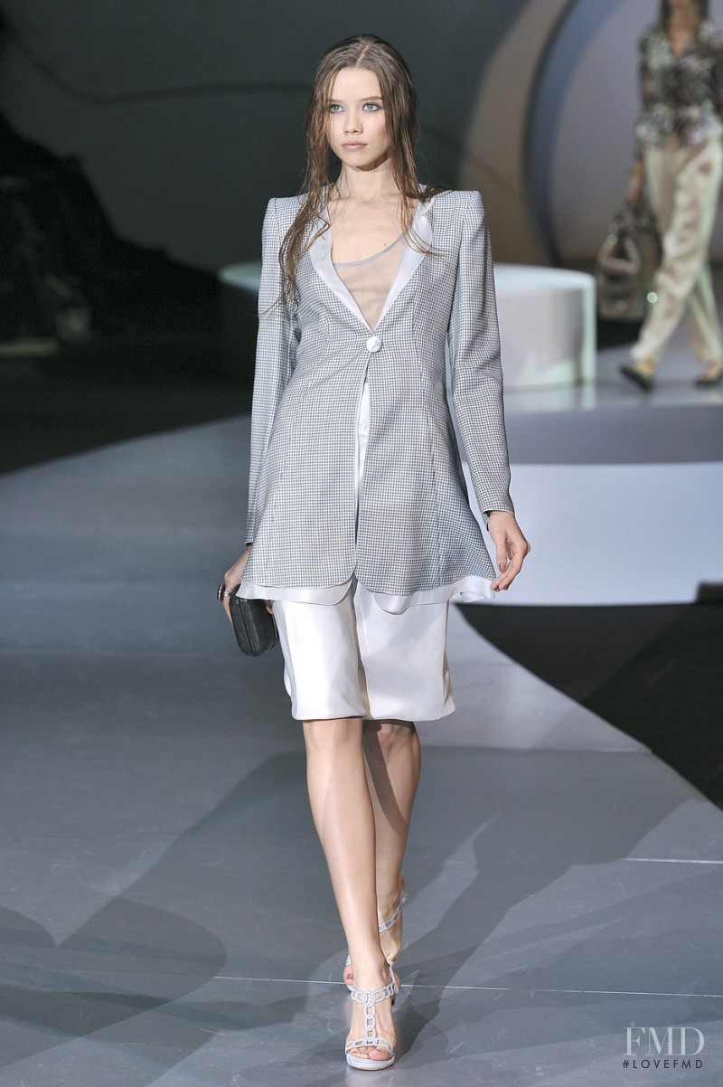 Anastasia Krivosheeva featured in  the Giorgio Armani fashion show for Spring/Summer 2009