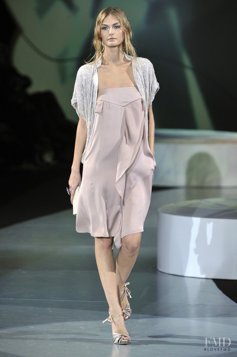 Tatyana Usova featured in  the Giorgio Armani fashion show for Spring/Summer 2009