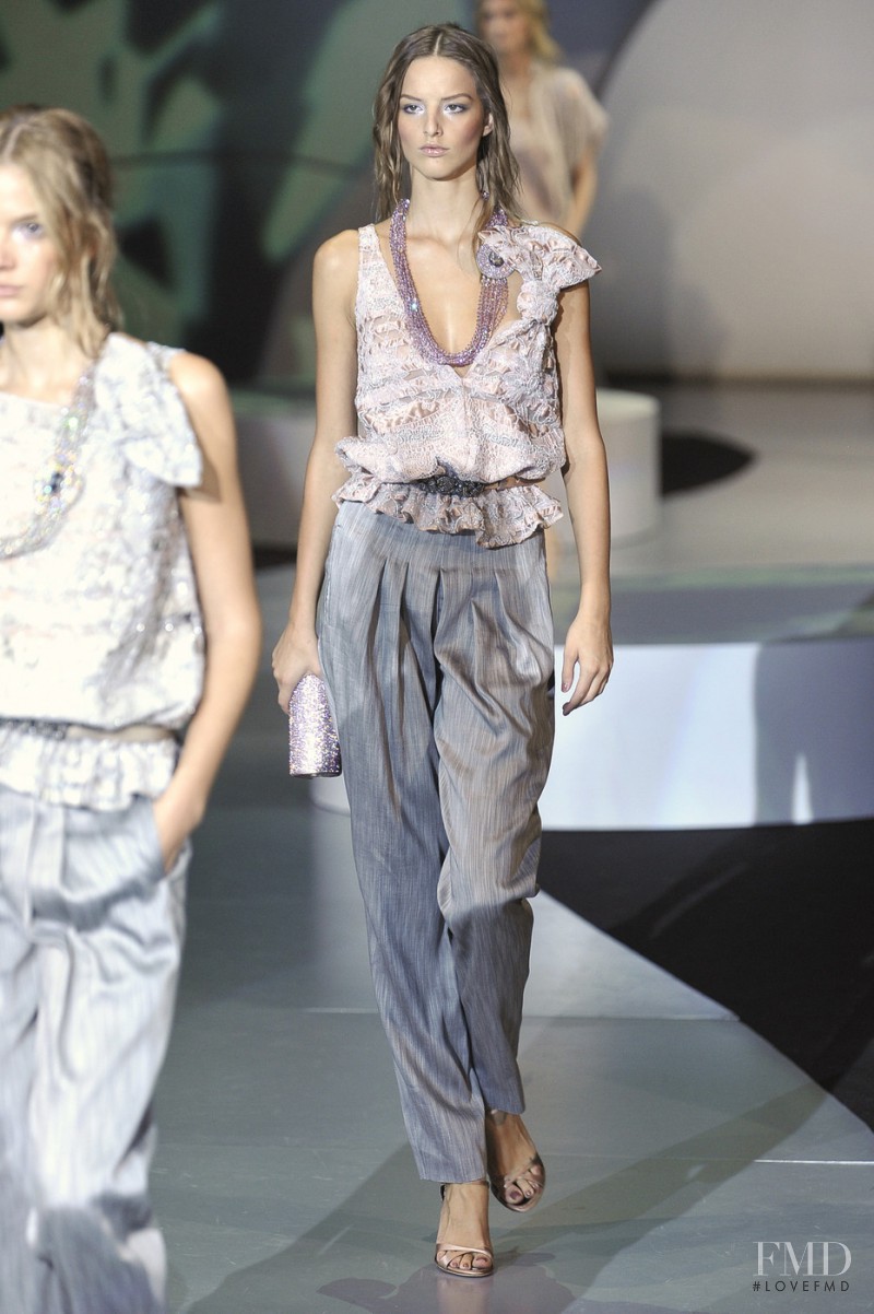 Michaela Kocianova featured in  the Giorgio Armani fashion show for Spring/Summer 2009