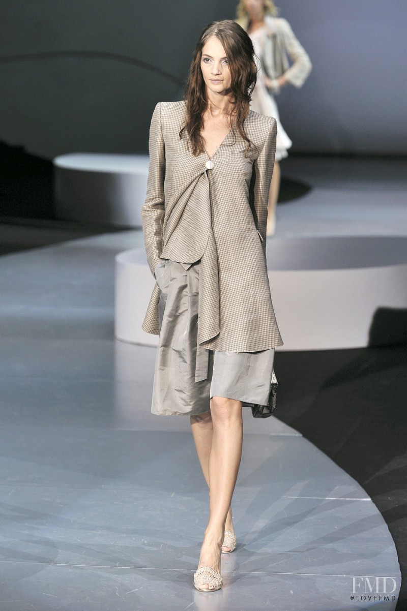 Natalia Belova featured in  the Giorgio Armani fashion show for Spring/Summer 2009