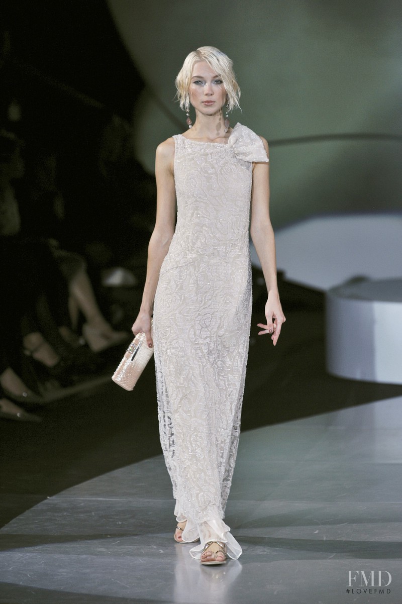 Ieva Seskute featured in  the Giorgio Armani fashion show for Spring/Summer 2009