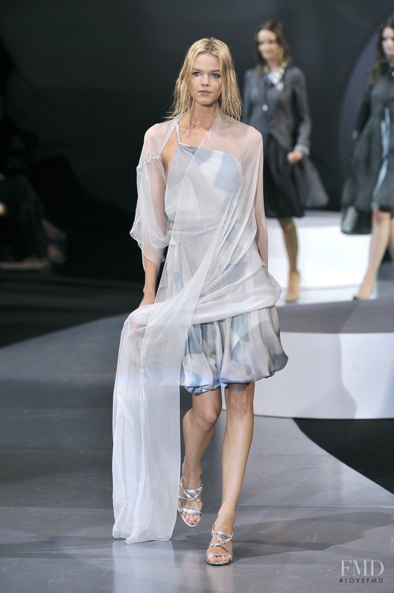 Michelle Westgeest featured in  the Giorgio Armani fashion show for Spring/Summer 2009