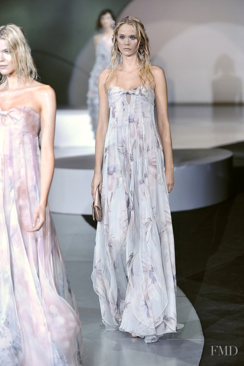 Veronika Pospisilova featured in  the Giorgio Armani fashion show for Spring/Summer 2009