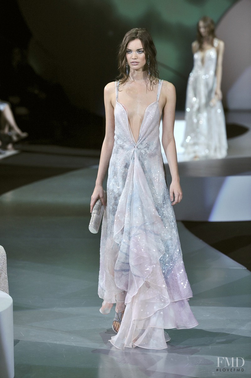 Rianne ten Haken featured in  the Giorgio Armani fashion show for Spring/Summer 2009