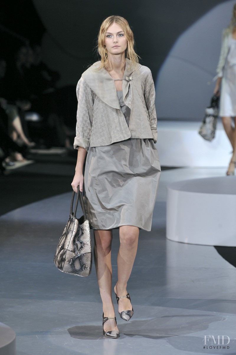 Tatyana Usova featured in  the Giorgio Armani fashion show for Spring/Summer 2009