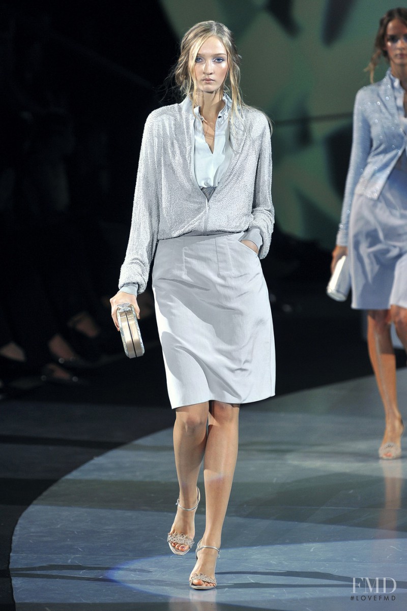 Anna Barsukova featured in  the Giorgio Armani fashion show for Spring/Summer 2009