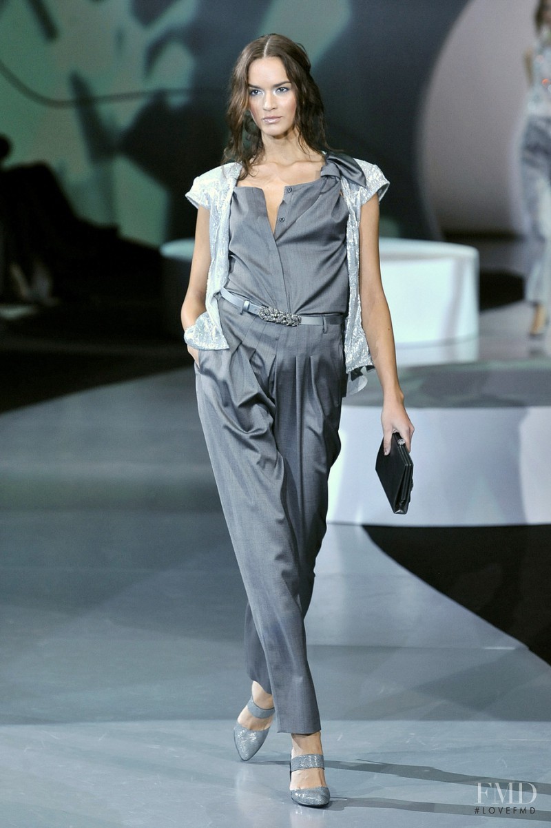 Csilla Molnar featured in  the Giorgio Armani fashion show for Spring/Summer 2009