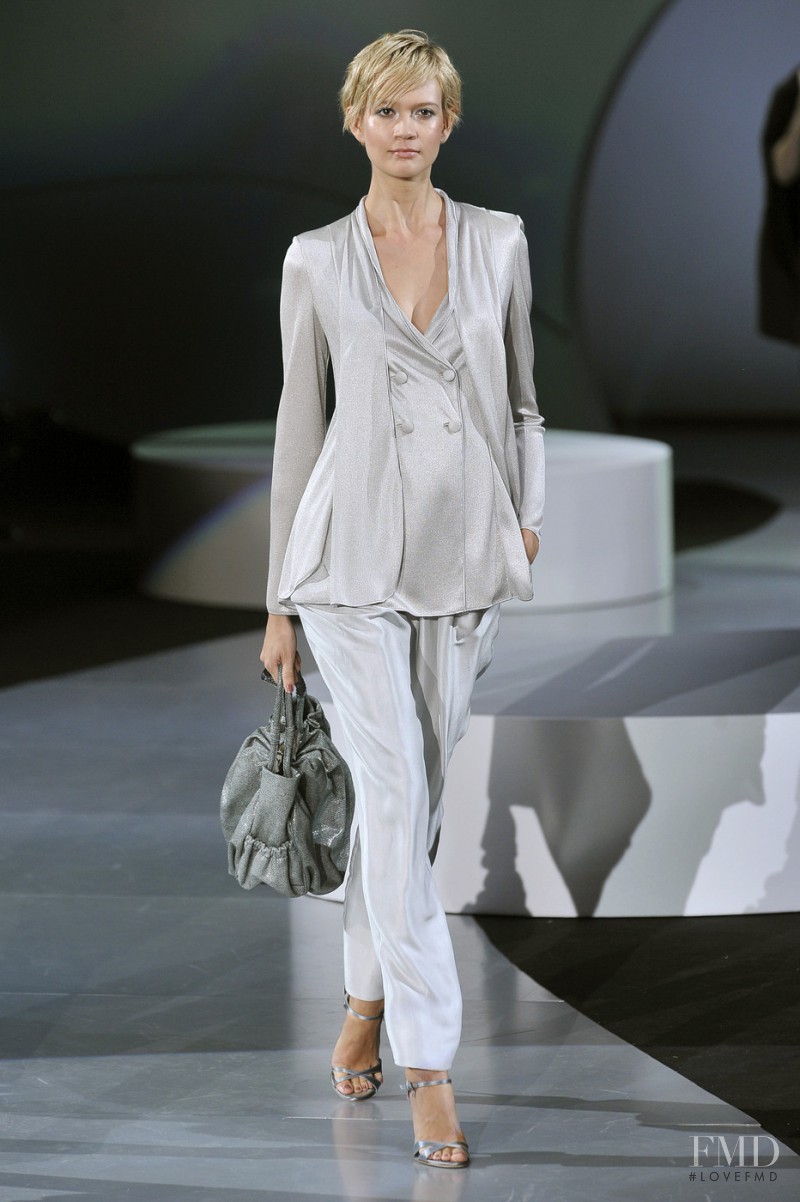 Jenny Strahl featured in  the Giorgio Armani fashion show for Spring/Summer 2009