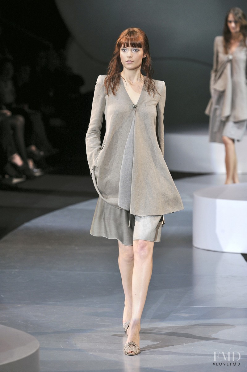 Martha Streck featured in  the Giorgio Armani fashion show for Spring/Summer 2009
