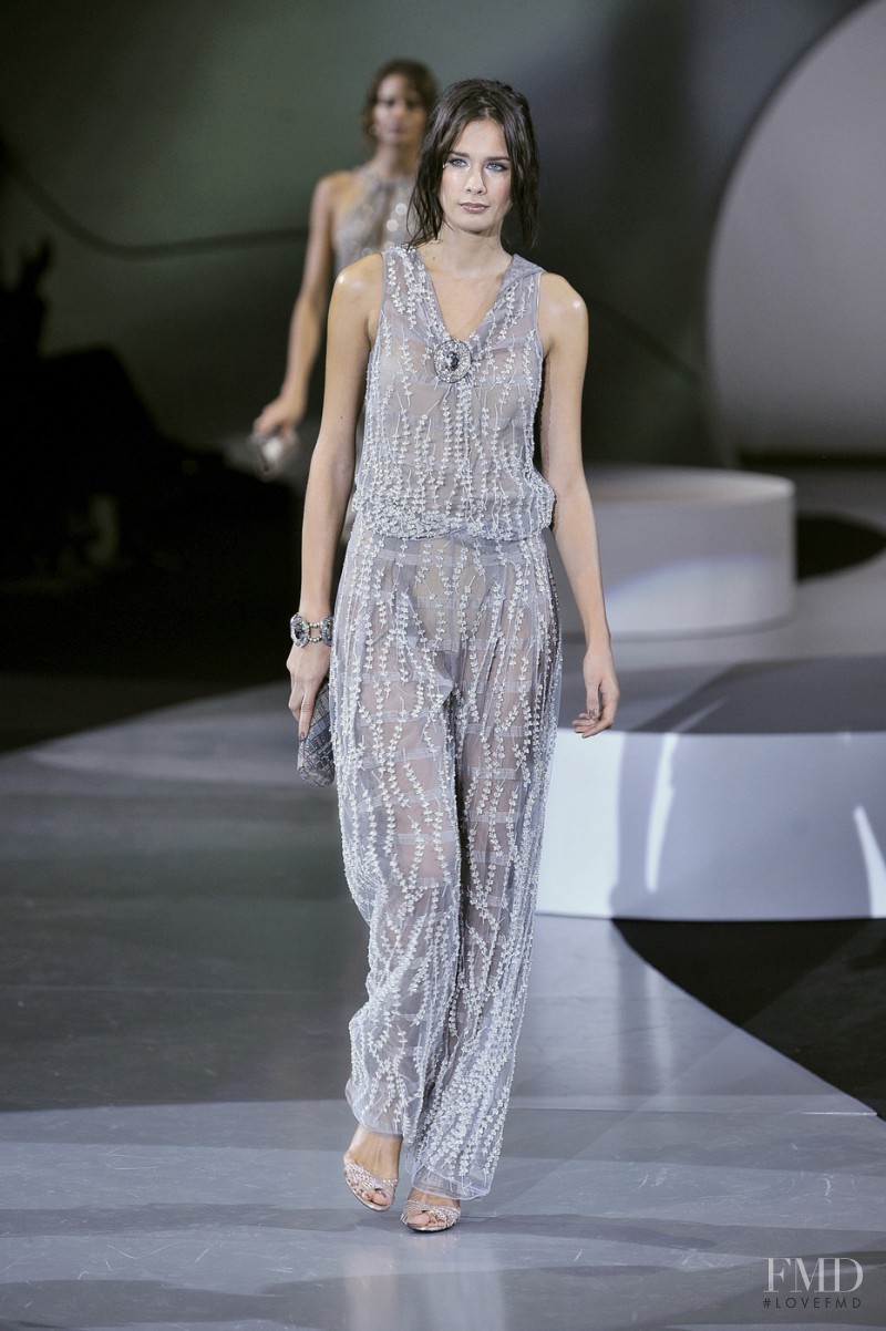 Tonia Molyavko featured in  the Giorgio Armani fashion show for Spring/Summer 2009