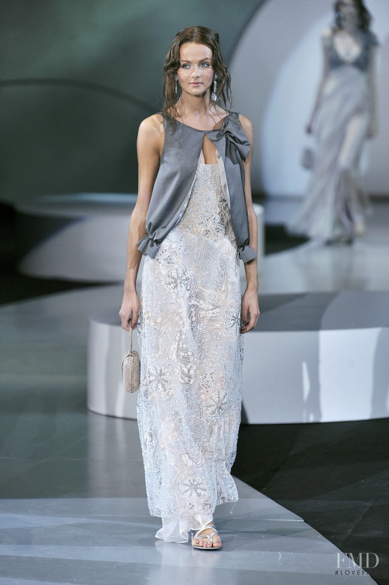 Violetta Agibalova featured in  the Giorgio Armani fashion show for Spring/Summer 2009