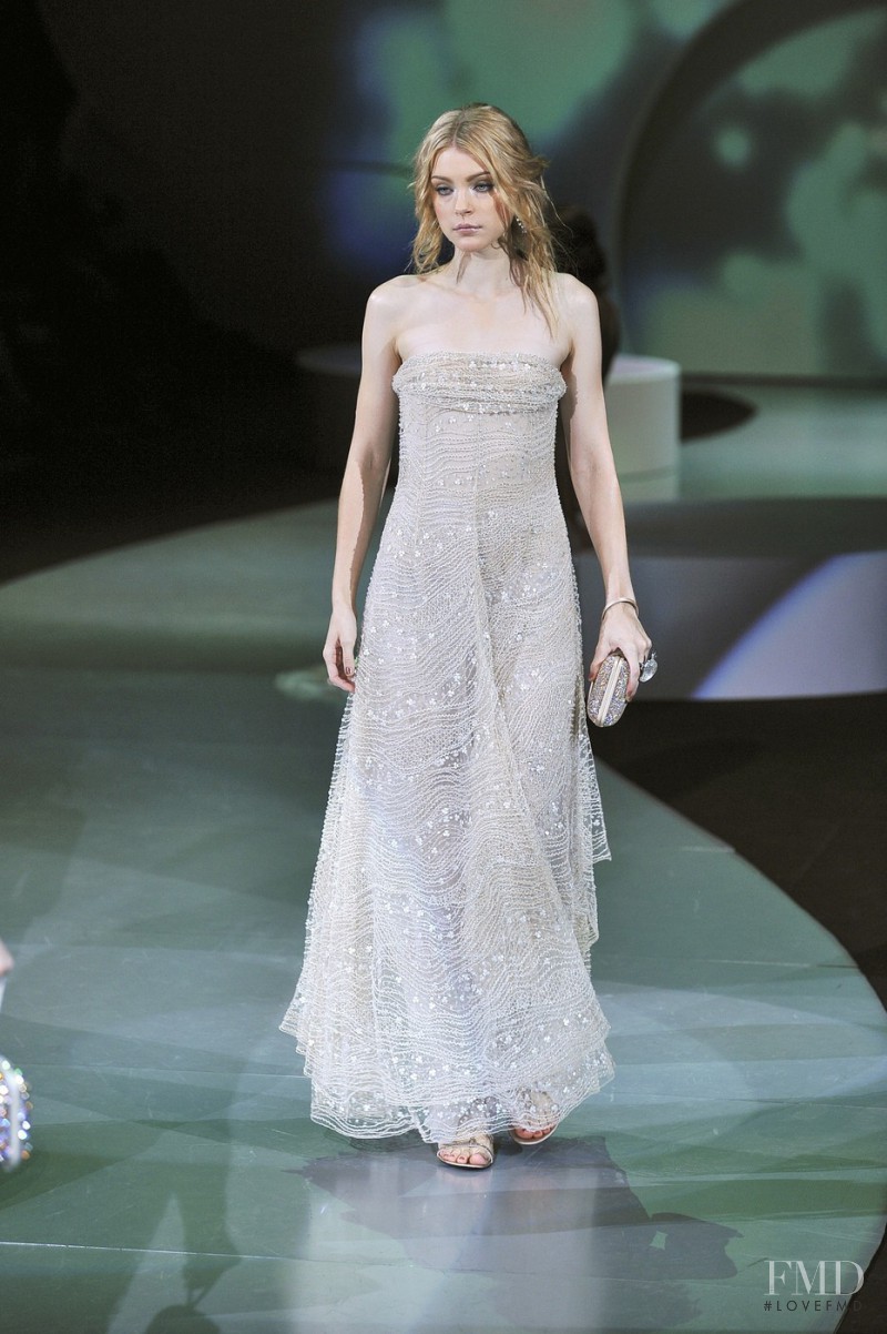 Jessica Stam featured in  the Giorgio Armani fashion show for Spring/Summer 2009
