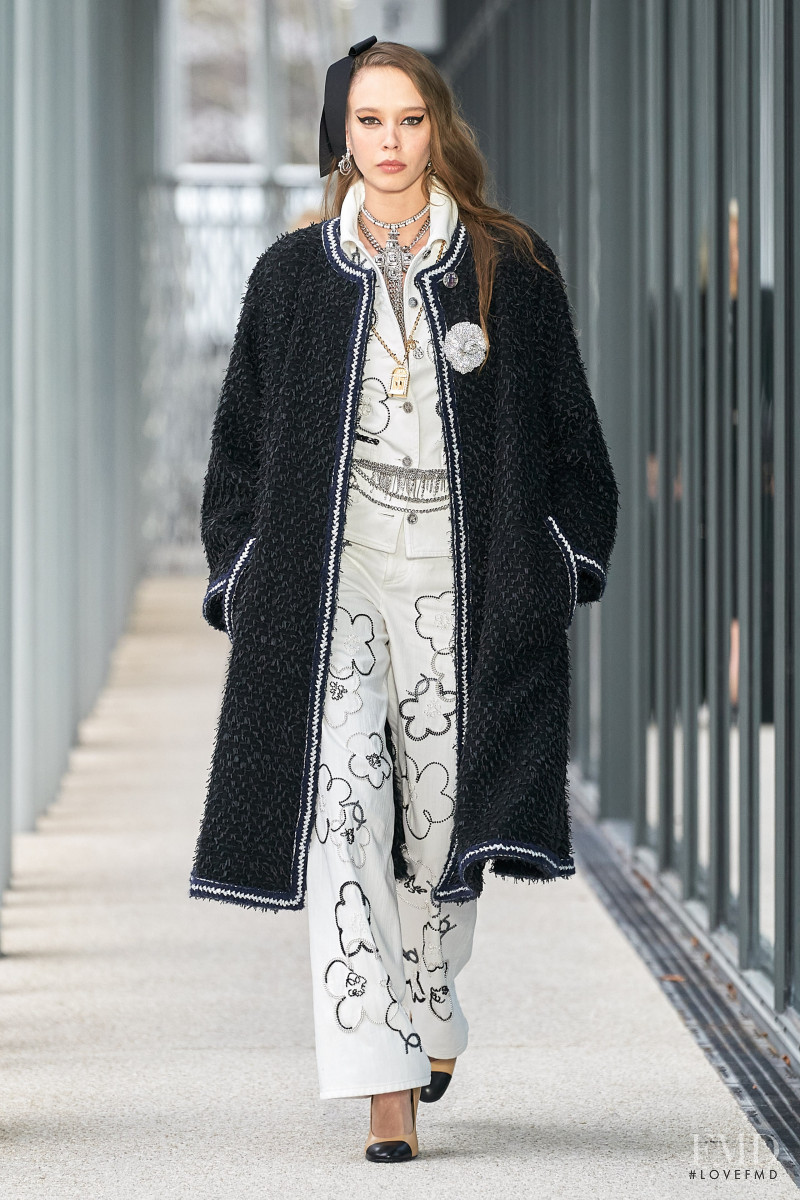 Louise Robert featured in  the Chanel fashion show for Pre-Fall 2022