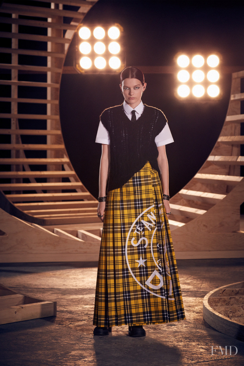 Louise Robert featured in  the Christian Dior lookbook for Pre-Fall 2022