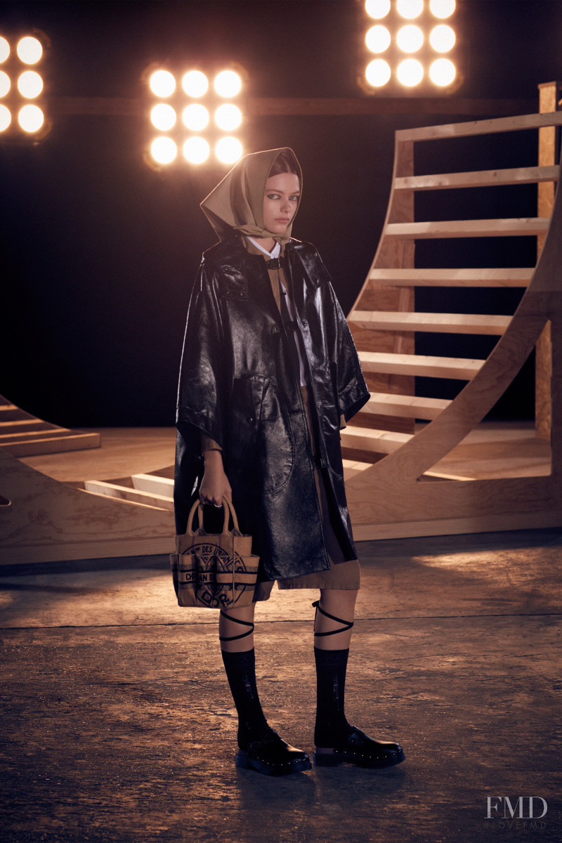 Louise Robert featured in  the Christian Dior lookbook for Pre-Fall 2022