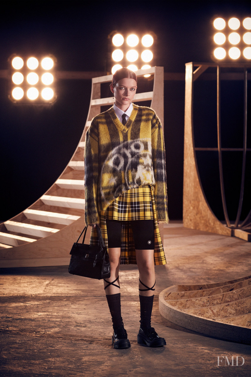 Louise Robert featured in  the Christian Dior lookbook for Pre-Fall 2022