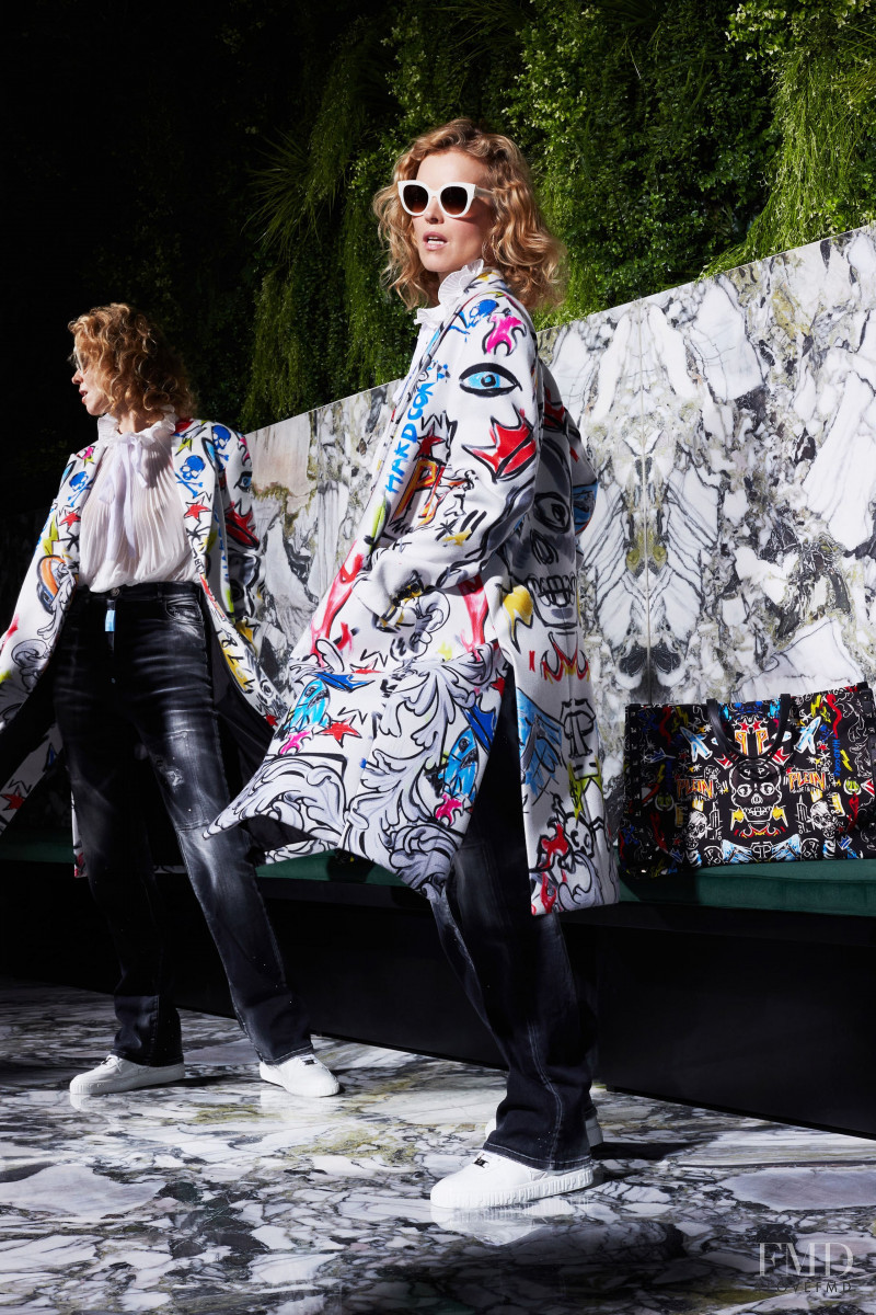 Eva Herzigova featured in  the Philipp Plein lookbook for Pre-Fall 2022